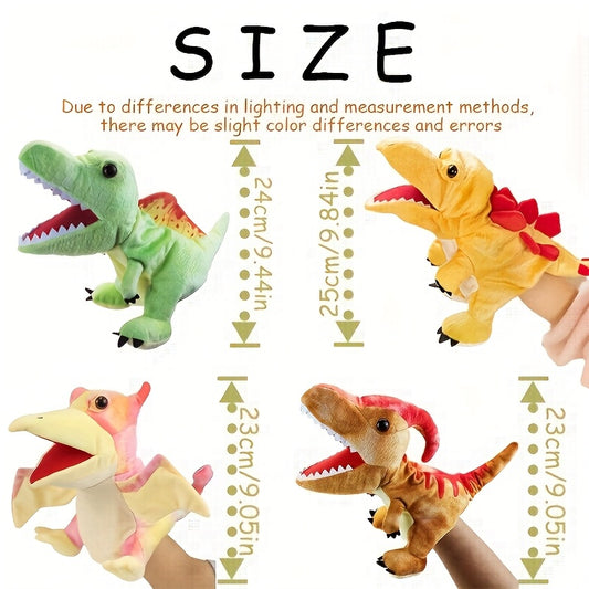 Dino Hand Puppets Parasaurolophus & Pterosaur Plush Toys