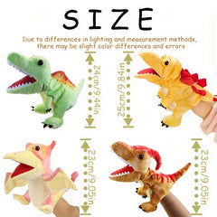Dino Hand Puppets Parasaurolophus & Pterosaur Plush Toys