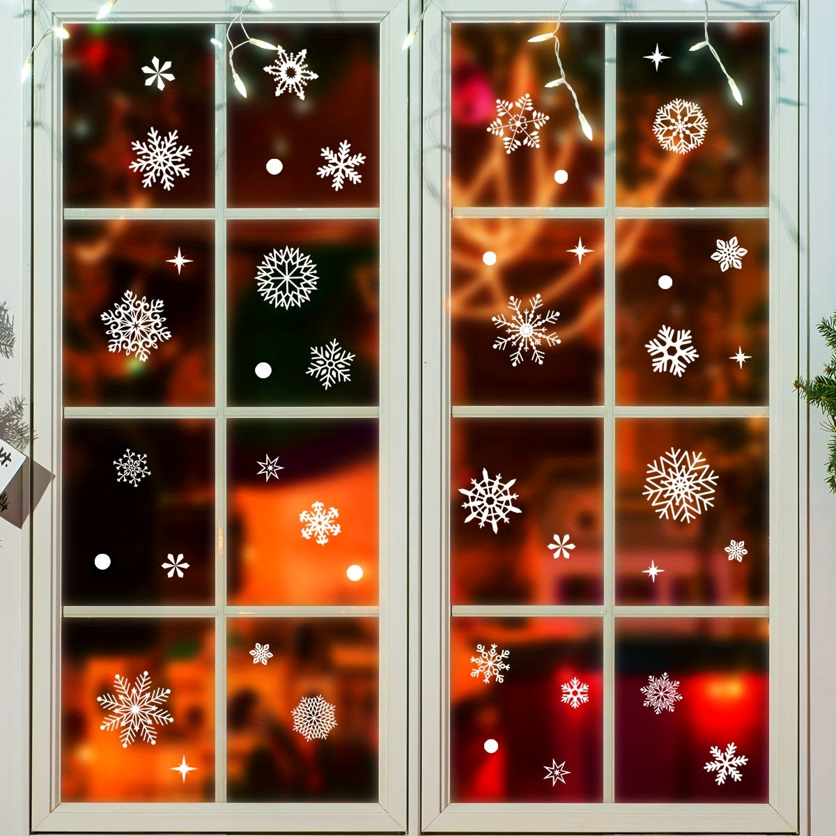 Christmas Window Stickers Snowflake Glass Sticker