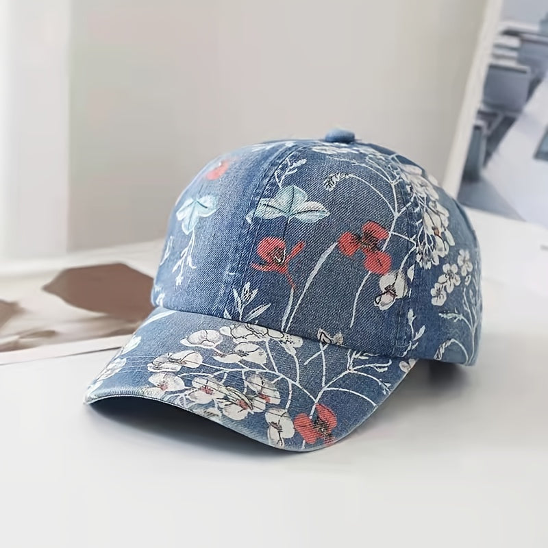 Vintage Baseball Cap Outdoor Adjustable Casual Style Hat For Women Girls