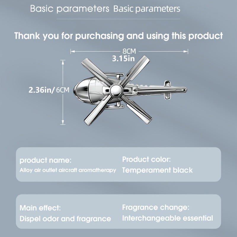 Helicopter Car Aromatherapy Ornament Air Freshener