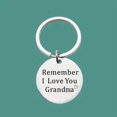 Round Metal Key Chain Pendant Mother's Gift Christmas Gift