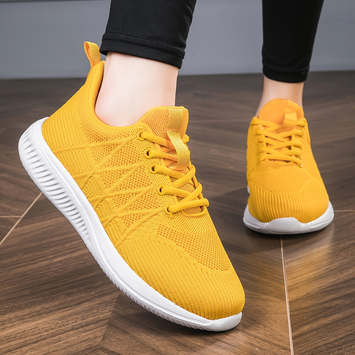 Mesh Breathable Flying Woven Shoes Running Lightweight Sneakers