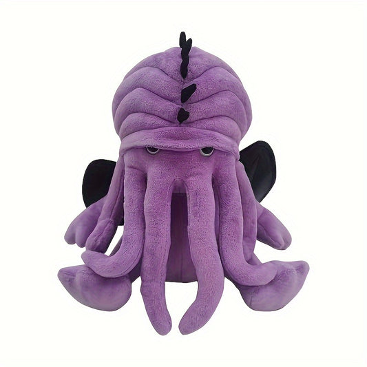 CthulhuCraft Octopus Plush Toy Purple Soft Polyester Ideal for Kids 3