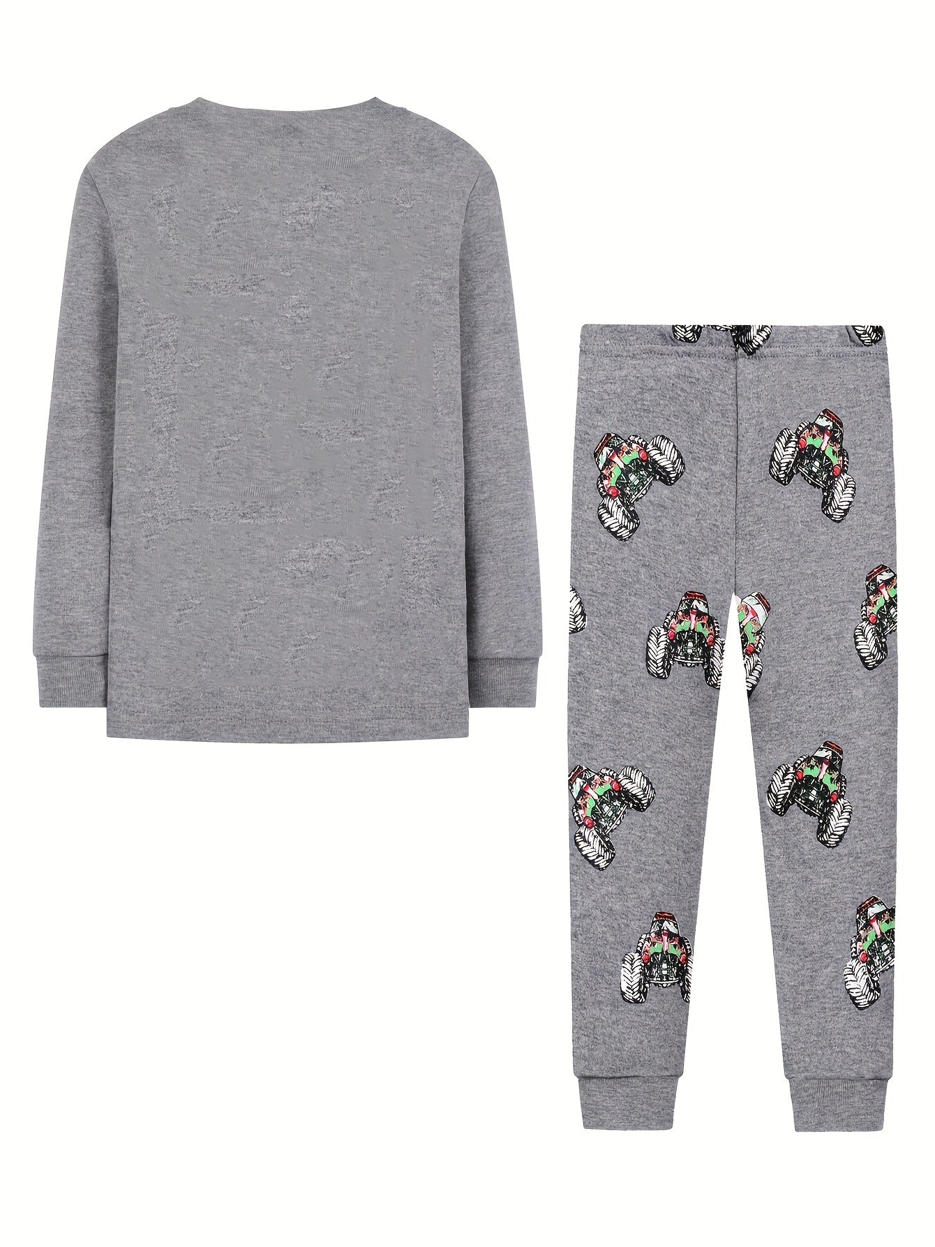Toddler Fire Car Pajama Set Long Sleeve Top & Pants