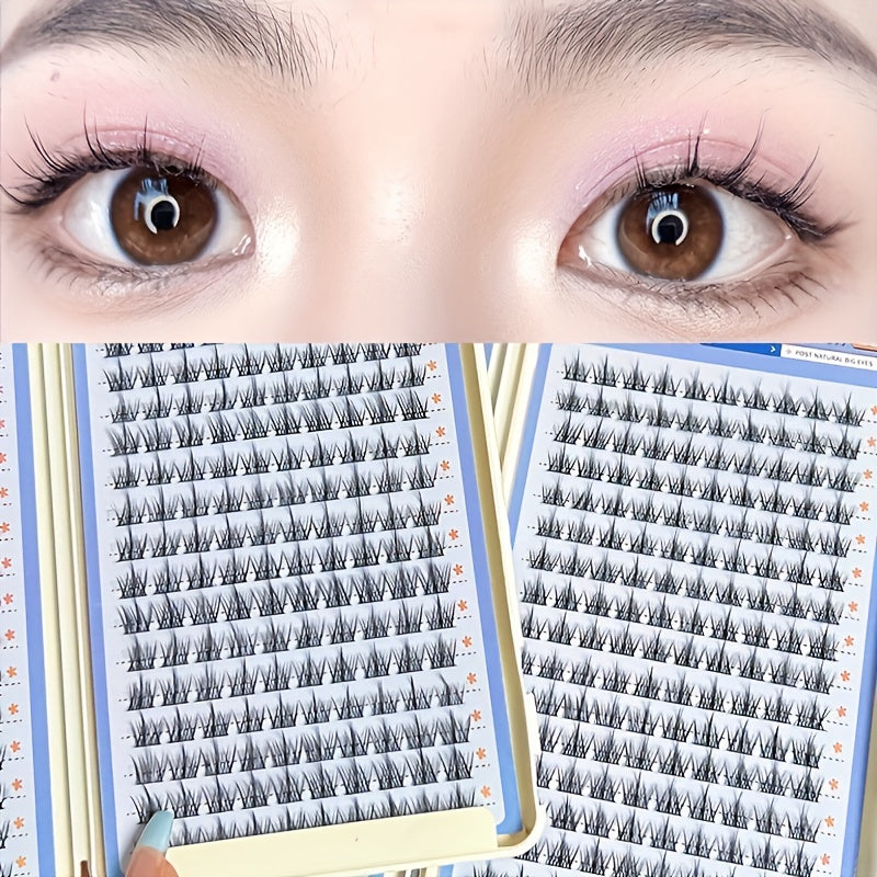 Segmented Curling False Eyelashes Lightweight Soft Makeup