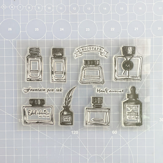 Cartoon Transparent Stamps for Kids - Fun Stationery Additions