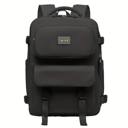 Large Capacity Solid Backpack for Women's Multifunctional Travel Bag
