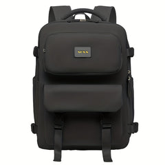 Large Capacity Solid Backpack for Women's Multifunctional Travel Bag