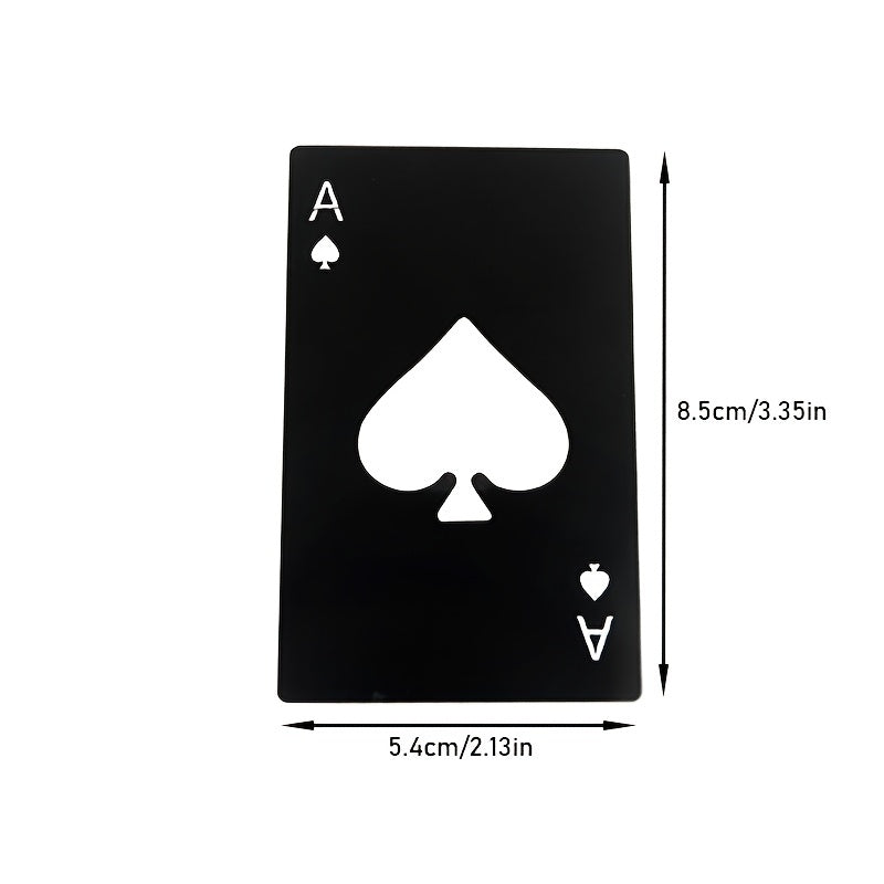 Ace Poker Bottle Opener Pocket Tool for Beer Cards Spades