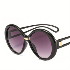 Ombre Round Sunglasses Jelly Block UV400 Sun Glasses