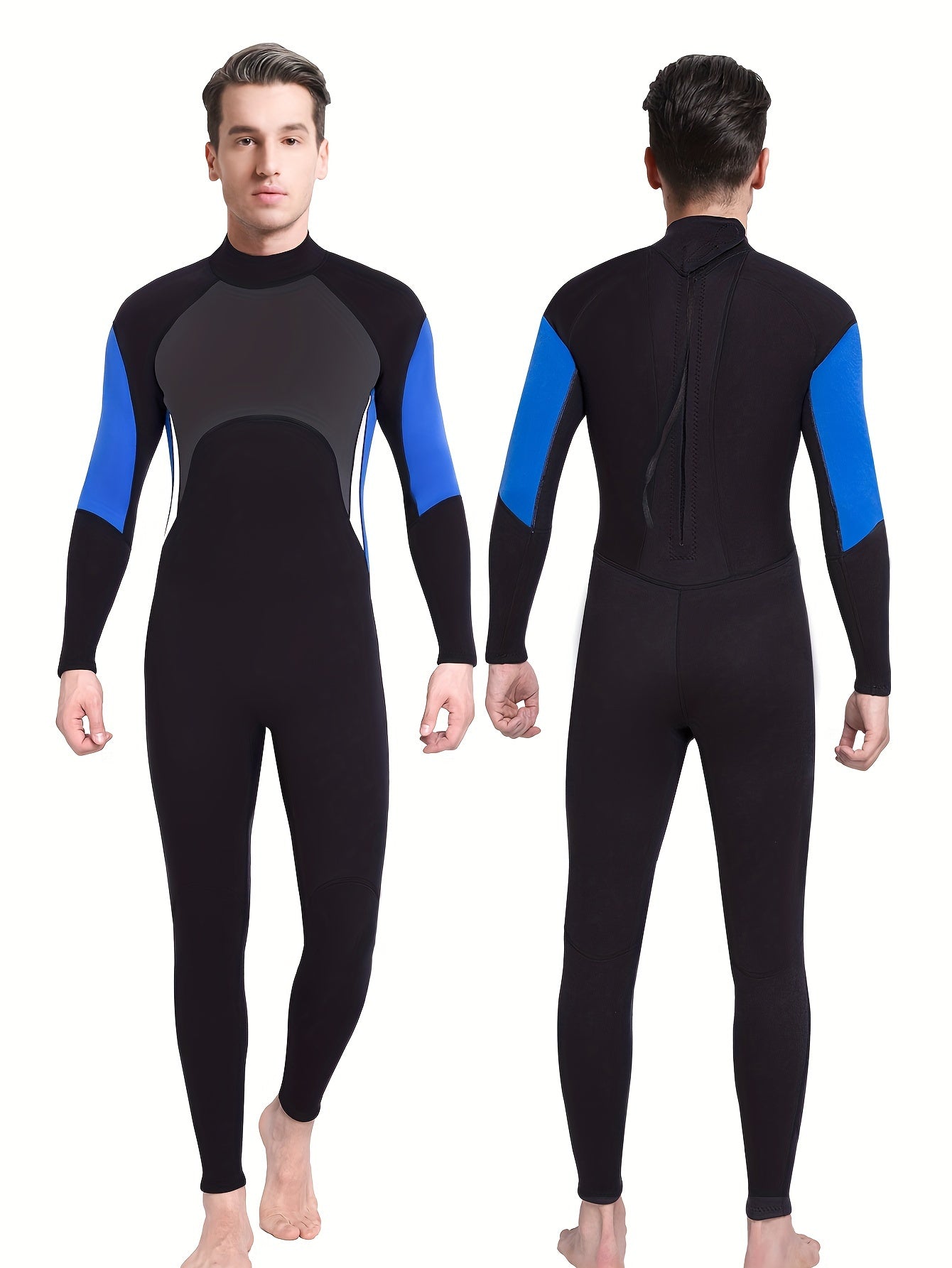 REALON Men's 3mm Quick Dry Skinny Fit Wetsuit