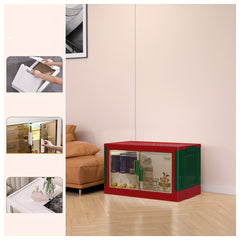 Foldable & Stackable Storage Box with Lid Large Capacity for Living Room