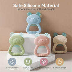 Bear Teether Children's Silicone Chew Toy Baby Soothing Toy