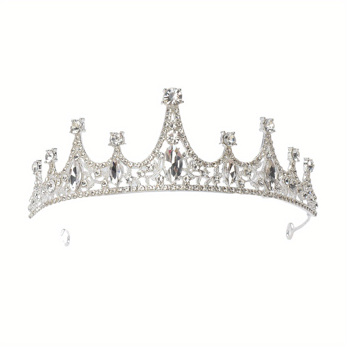 Crystal Bridal Tiara Crown Bride Headband Wedding Hair Jewelry