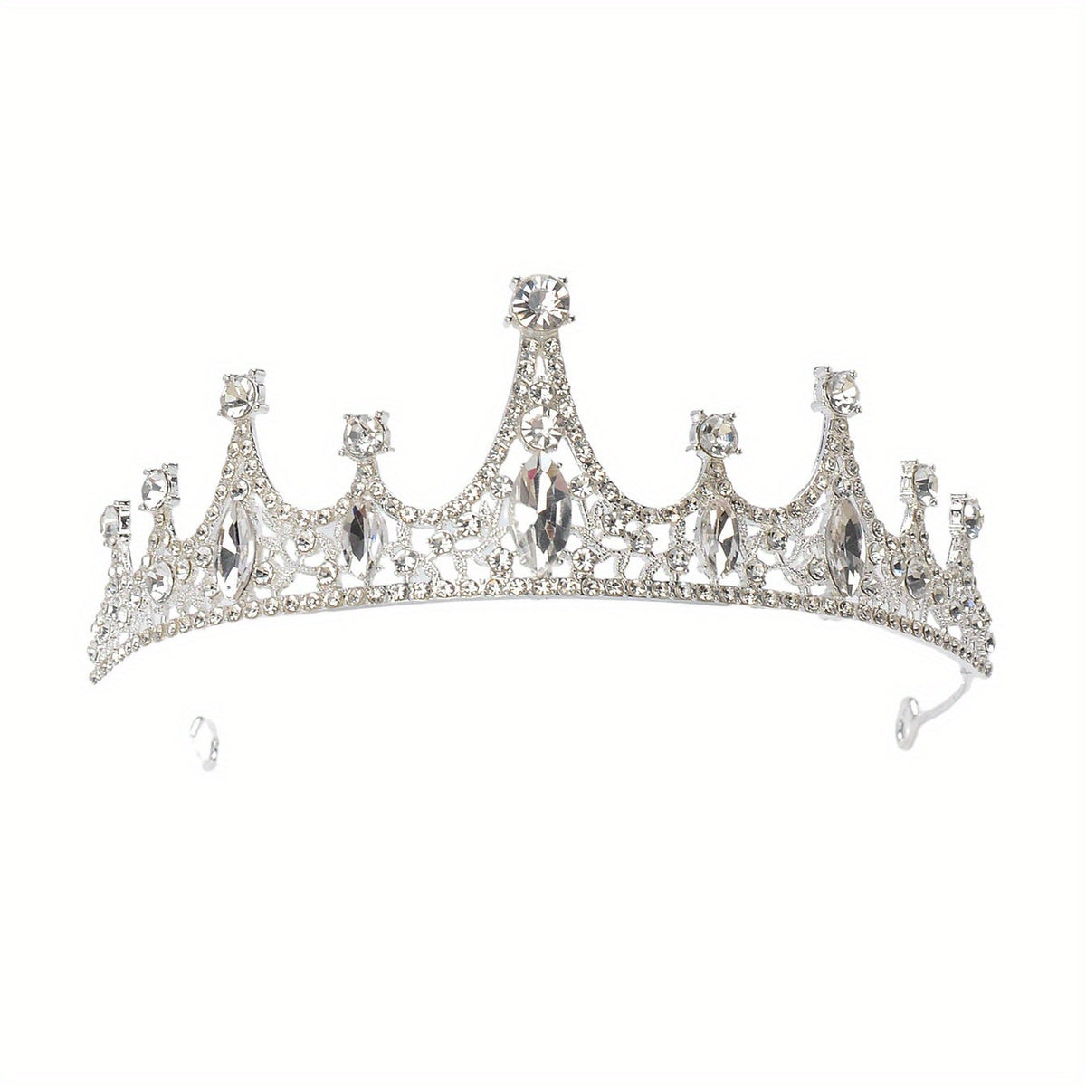 Crystal Bridal Tiara Crown Bride Headband Wedding Hair Jewelry