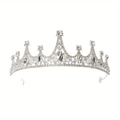 Crystal Bridal Tiara Crown Bride Headband Wedding Hair Jewelry