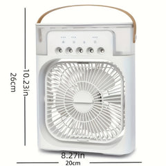 Hydrocooling Portable Air Conditioner 3 Speeds Humidifier Spray Heads