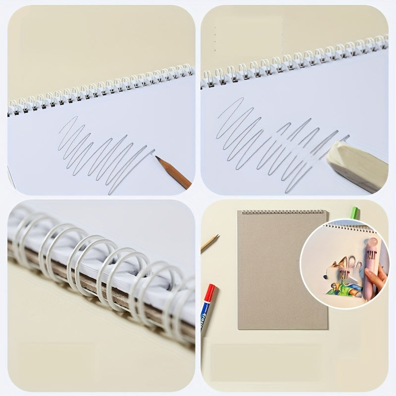 Art A4 Thick Ruled Sketchbook Top Spiral Binding
