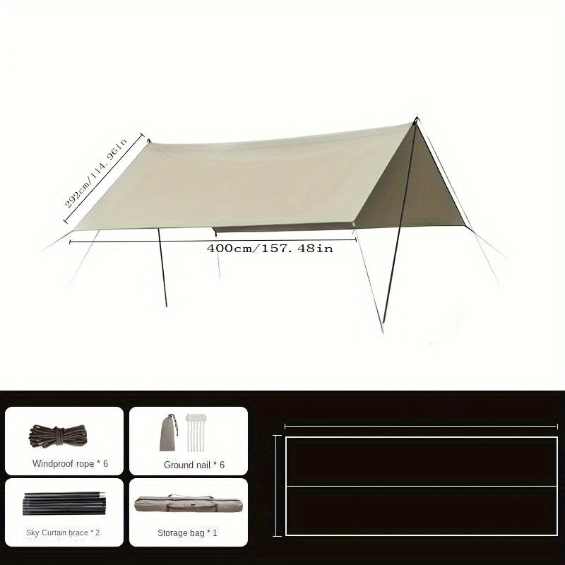 Outdoor Camping Tarp Tent Sunproof Rainproof Awning