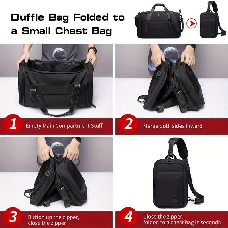Waterproof Sports Bag with Shoes Compartment - Fitness Duffel