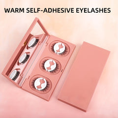3 Pairs Natural Look 3D Reusable Self Adhesive Eyelashes