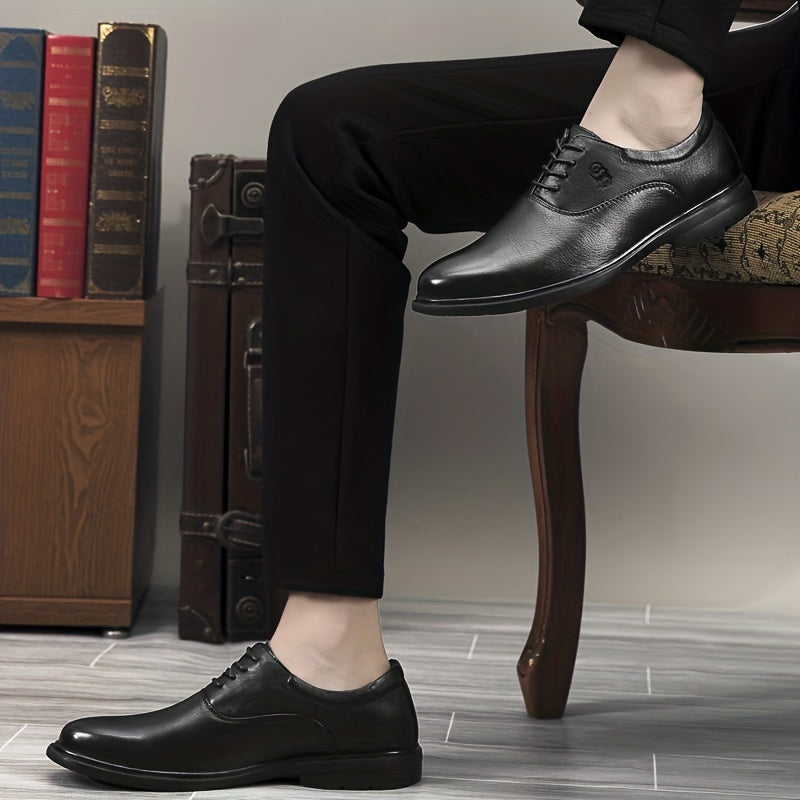 Men's Leather Smart Casual Walking Shoes for Daily & Formal Wear