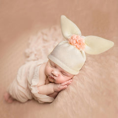 Newborn Fetal Cap Rabbit Ears Hat Photo Props
