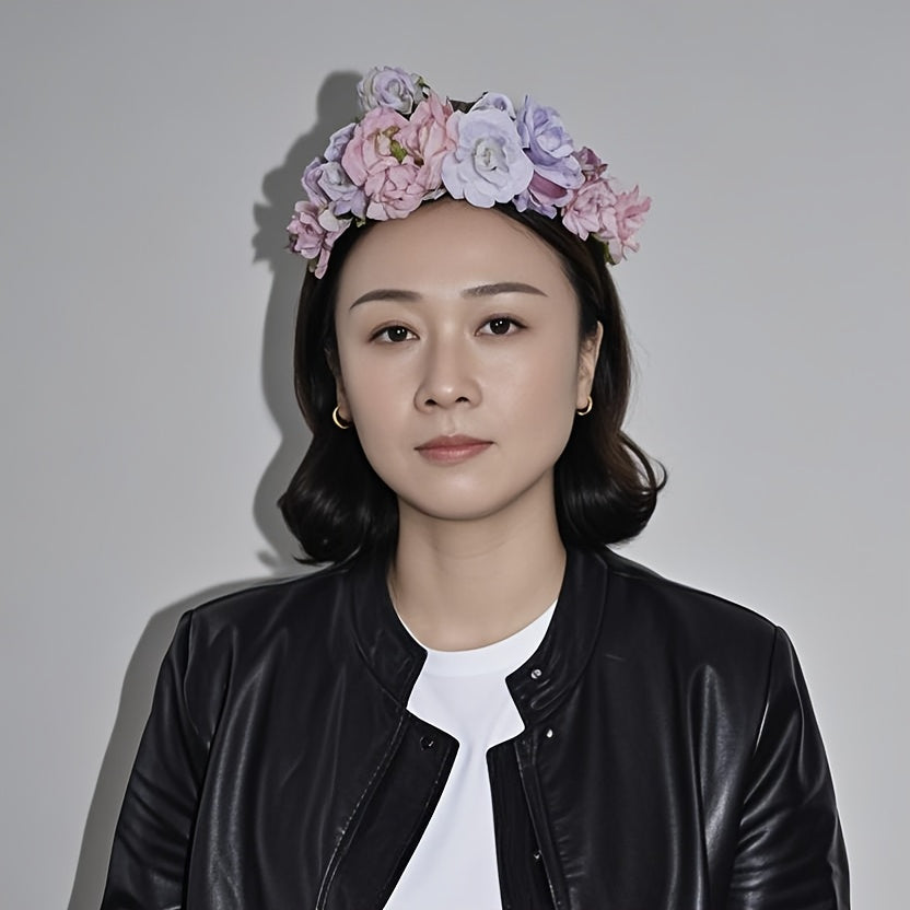 Floral Bridal Headband for Weddings Bridesmaids