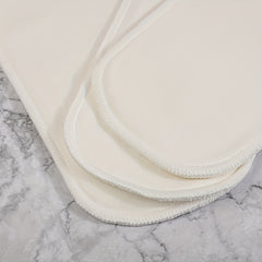 4pcs Bamboo Cotton Reusable Cloth Diaper Inserts Absorbent Liners