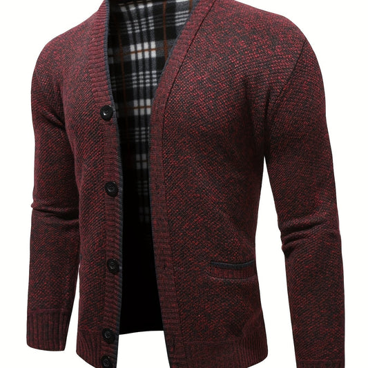 Men's Thicken Knitted Jacket Warm Comfortable Daily Casual Cardigan