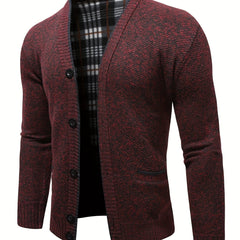 Men's Thicken Knitted Jacket Warm Comfortable Daily Casual Cardigan