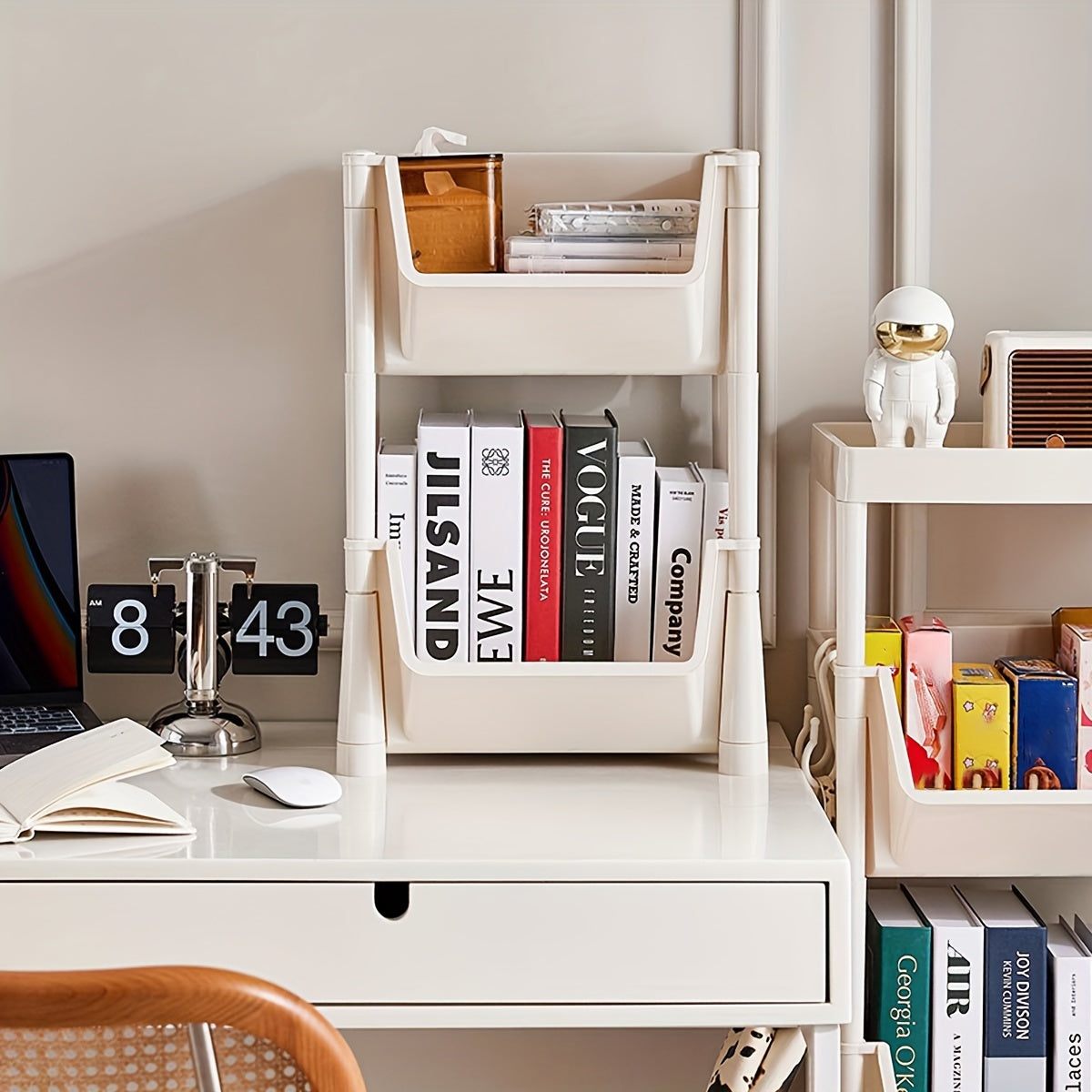 Sundries Storage Rack Kitchen Bedroom Shelf Small Cart Bookshelf