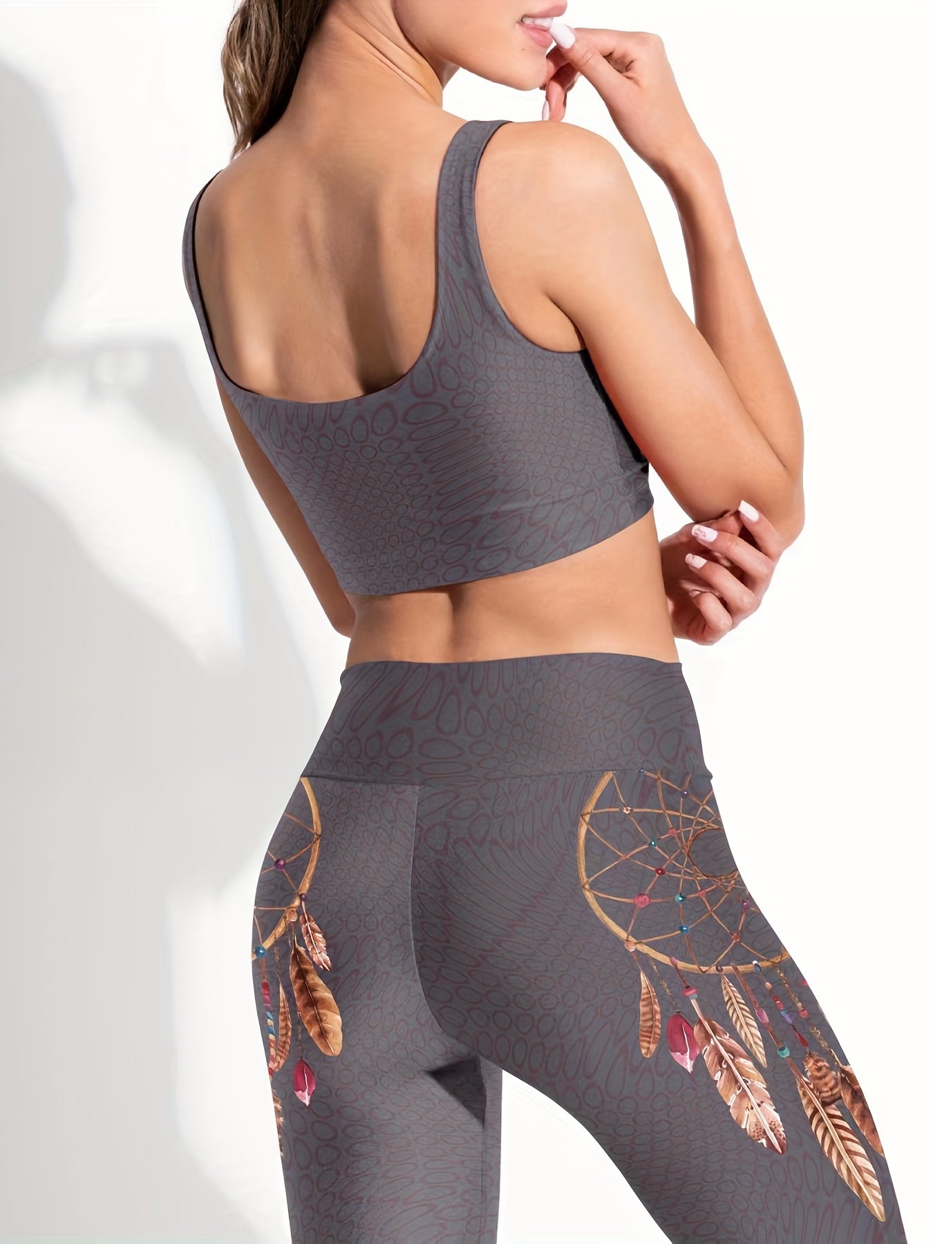 Sexy Yoga Workout Set Sports Bra & Leggings Women's Activewear