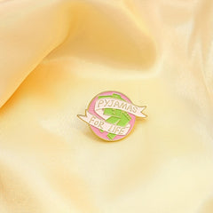 Green Pants Ribbon Pattern Brooch
