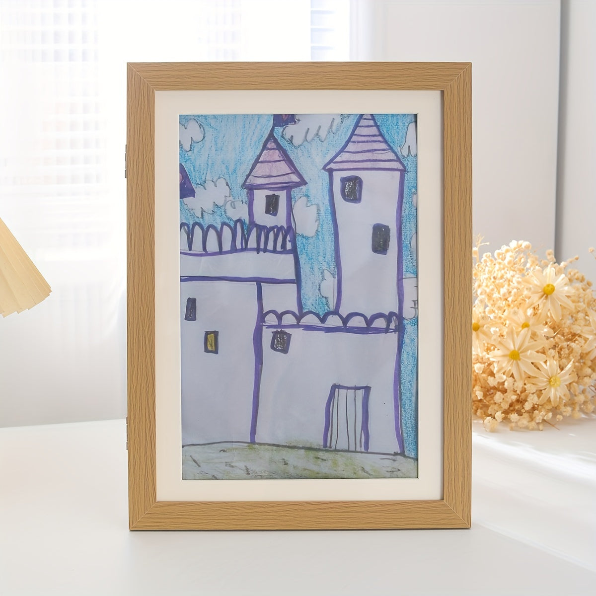 Children's Art Picture Storage Frame A4 Wooden Photo Frame