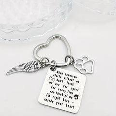 Pet Memorial Keychain - Heartfelt Remembrance Gift