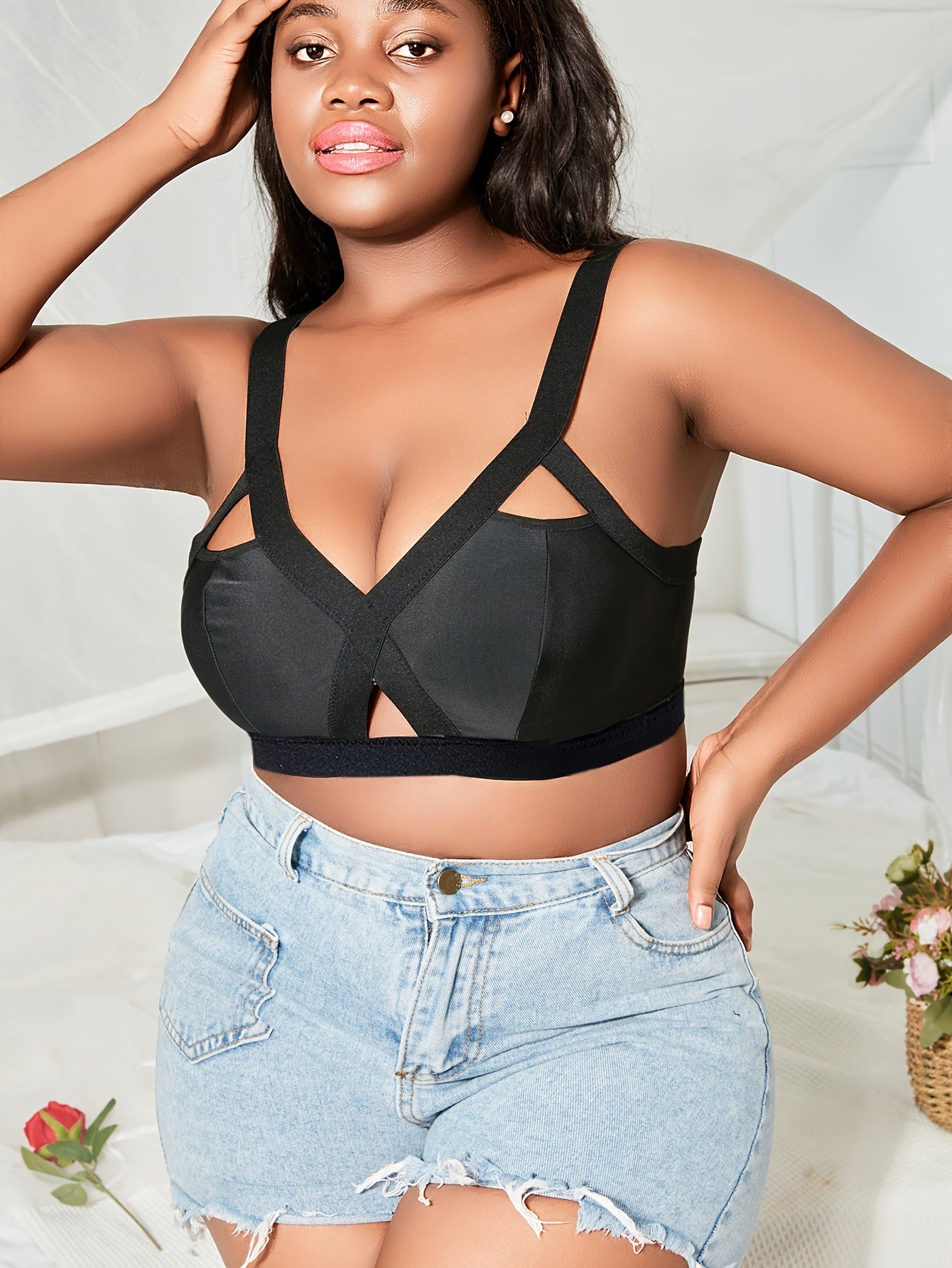 Plus Size Wireless High Stretch Bralette
