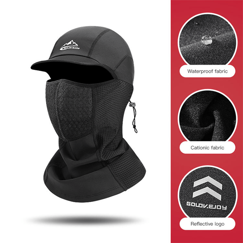 Velvet Balaclava Hat with Scarf for Outdoor Sports & Quick Drying