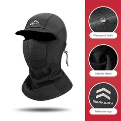 Velvet Balaclava Hat with Scarf for Outdoor Sports & Quick Drying