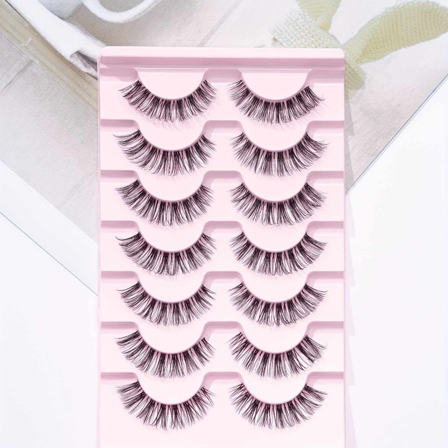 7 Pairs 3D Crisscross Lashes Natural Volume Fluffy False Eyelashes