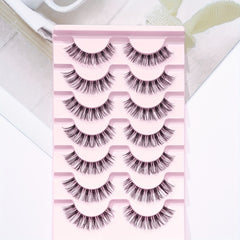 7 Pairs 3D Crisscross Lashes Natural Volume Fluffy False Eyelashes