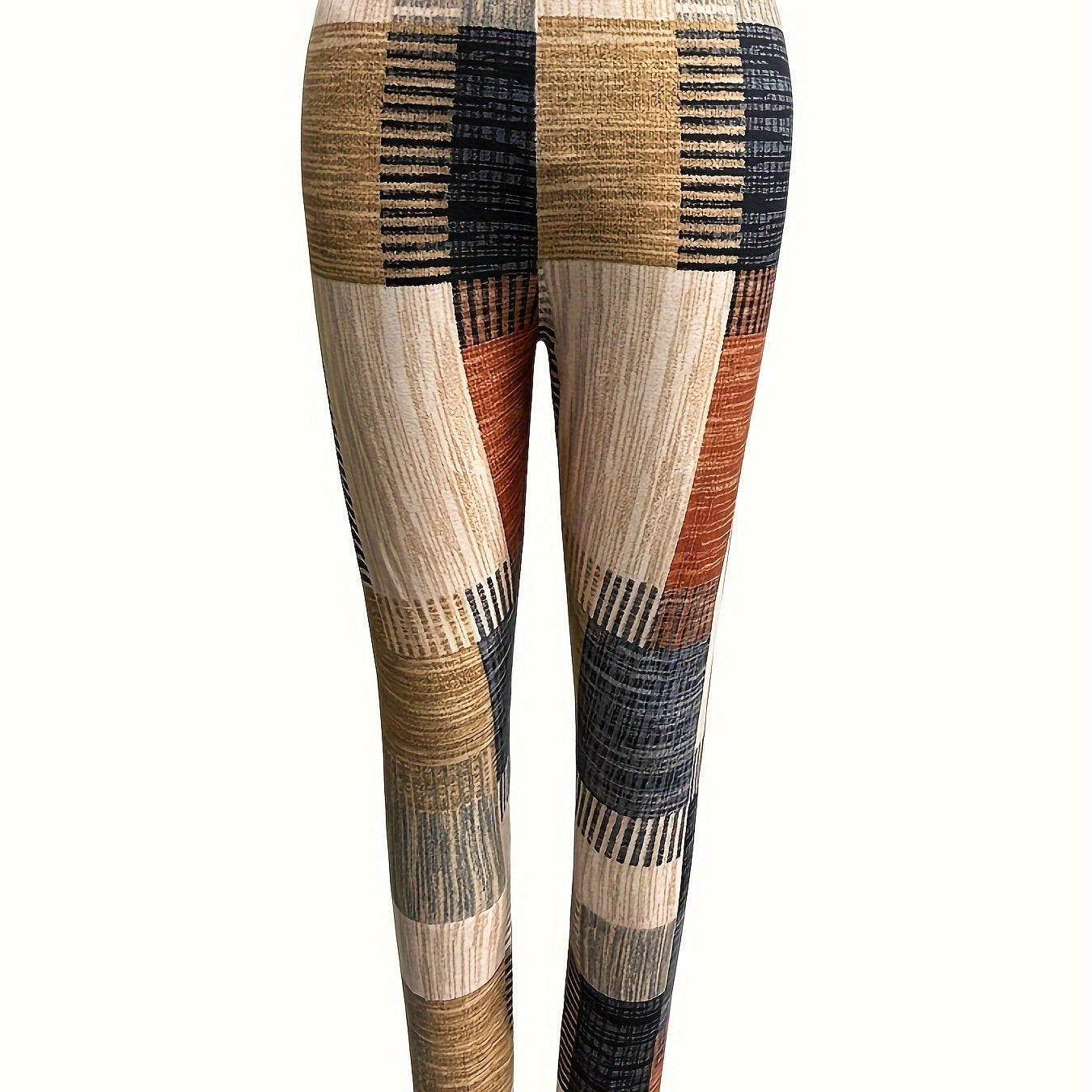 Block Stitching Sports Casual Leggings Women's Clothing