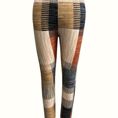 Block Stitching Sports Casual Leggings Women's Clothing