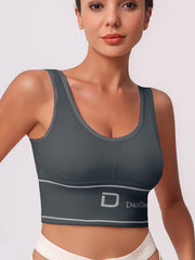 Wireless Sports Bra for Women, Comfy & Breathable Workout Tank Bra