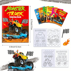 24pcs Mini Car Coloring Books for Painting & Drawing