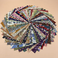 50pcs Dark Fabric for Handmade&Cloth DIY