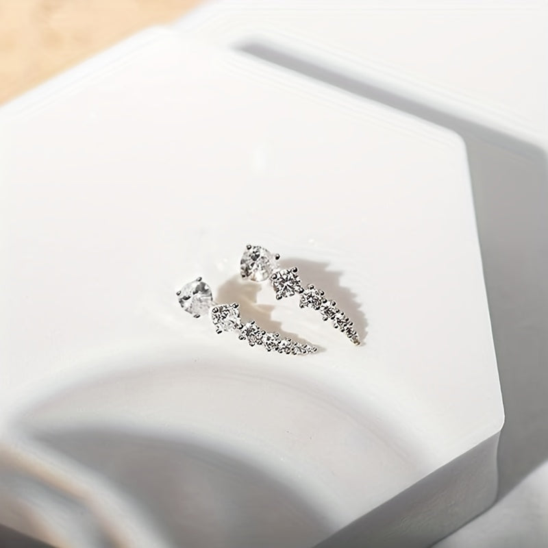 5CT Moissanite S925 Sterling Silver Earring Stud For Women