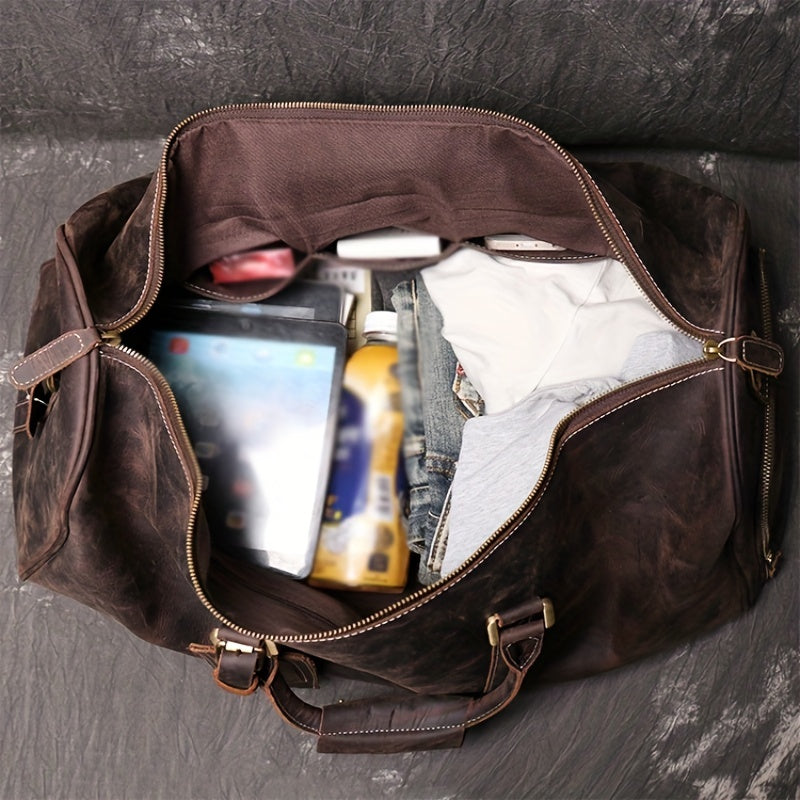 Men's Leather Handbag Vintage American Style Crossbody Bag
