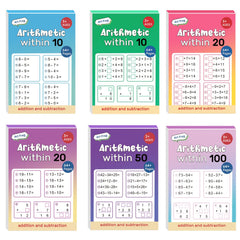 Math Learning Handwriting Arithmetic Exercise Book Set - English Version